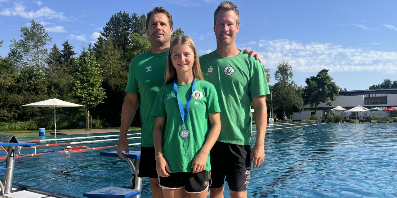 Marla Ißmer wird Bayerische Jahrgangsvizemeisterin im Schwimmen